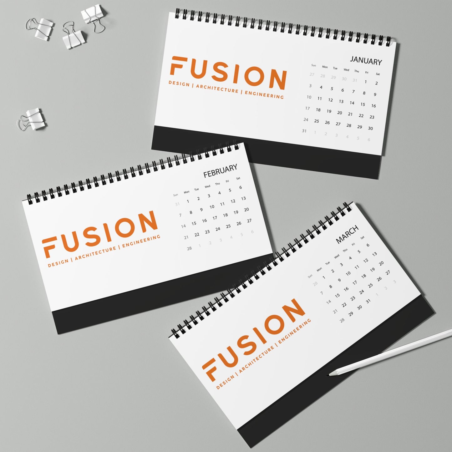 Desktop Calendar (2027 grid)