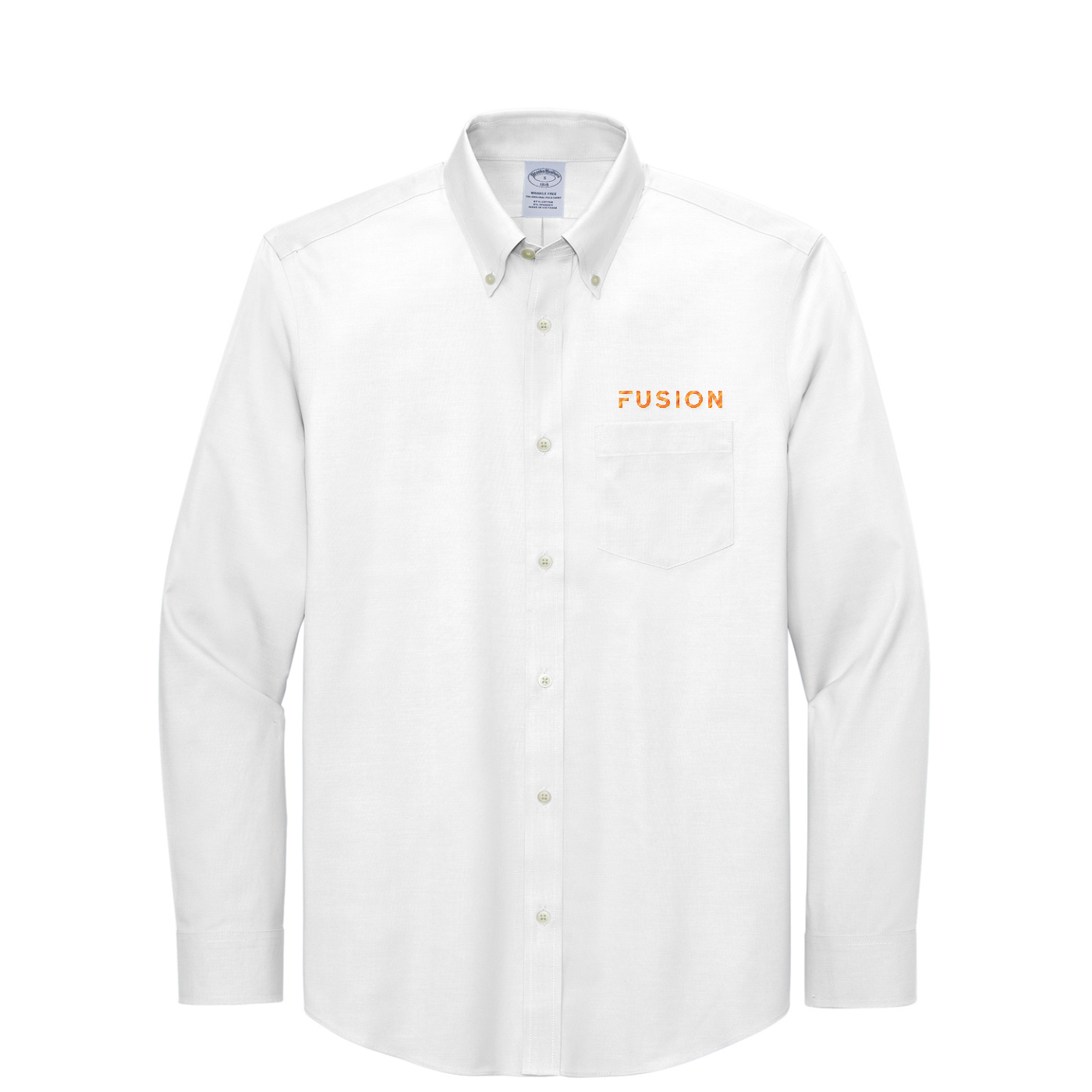 Brooks Brothers Wrinkle-Free Stretch Pinpoint Shirt — White