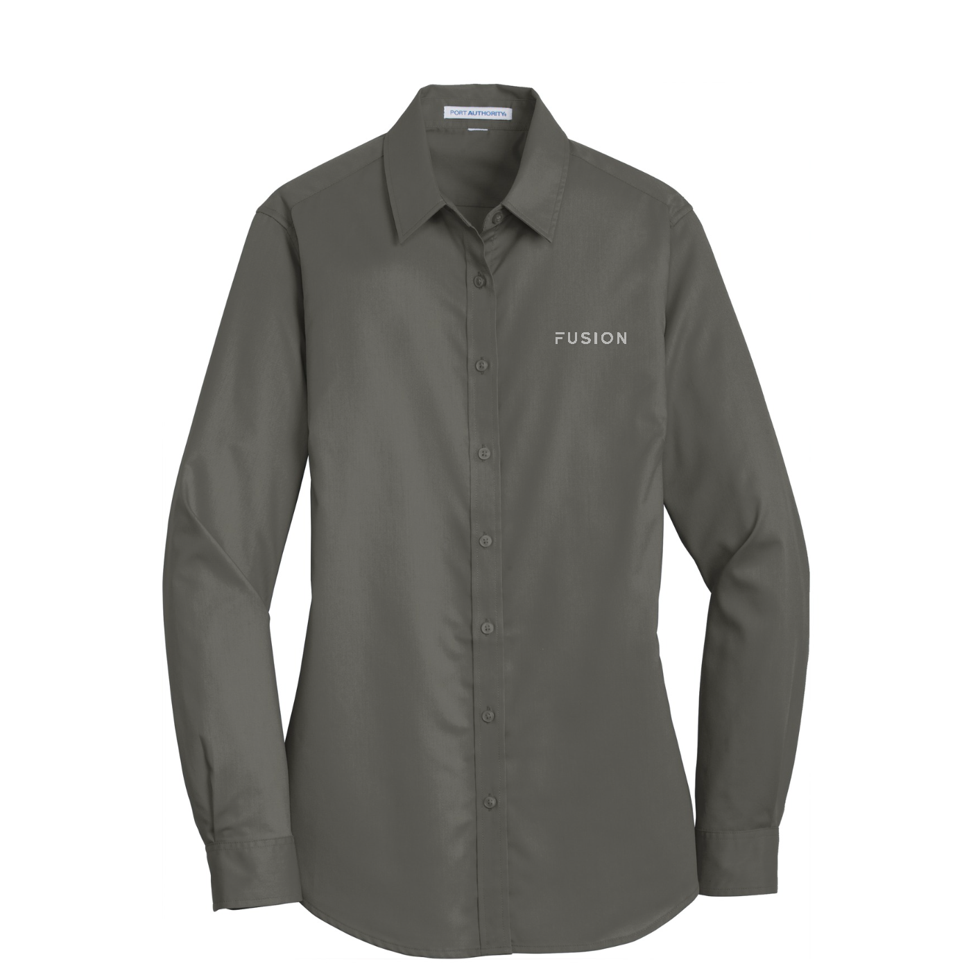 Port Authority Women's SuperPro Twill Shirt — Sterling Grey