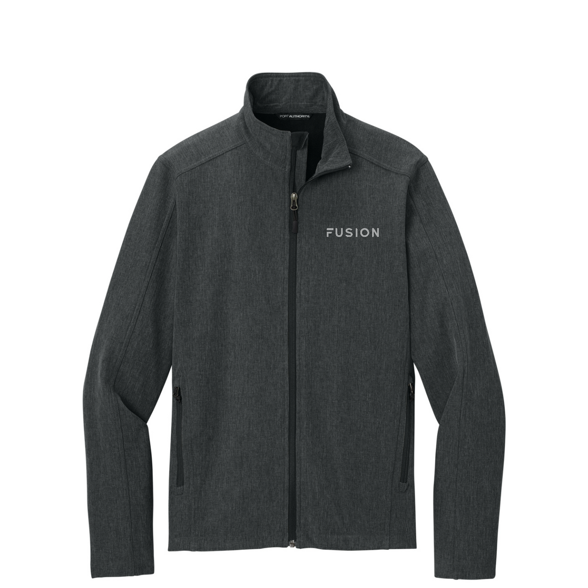Port Authority Core Soft Shell Jacket — Black Charcoal Heather