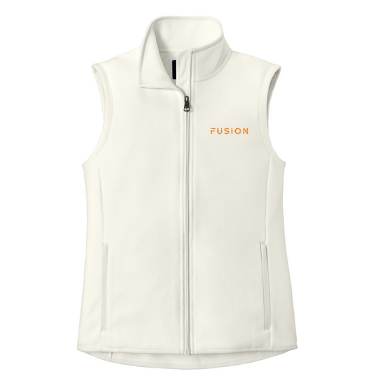 Brooks Brothers Women's Fleece Vest — Off White