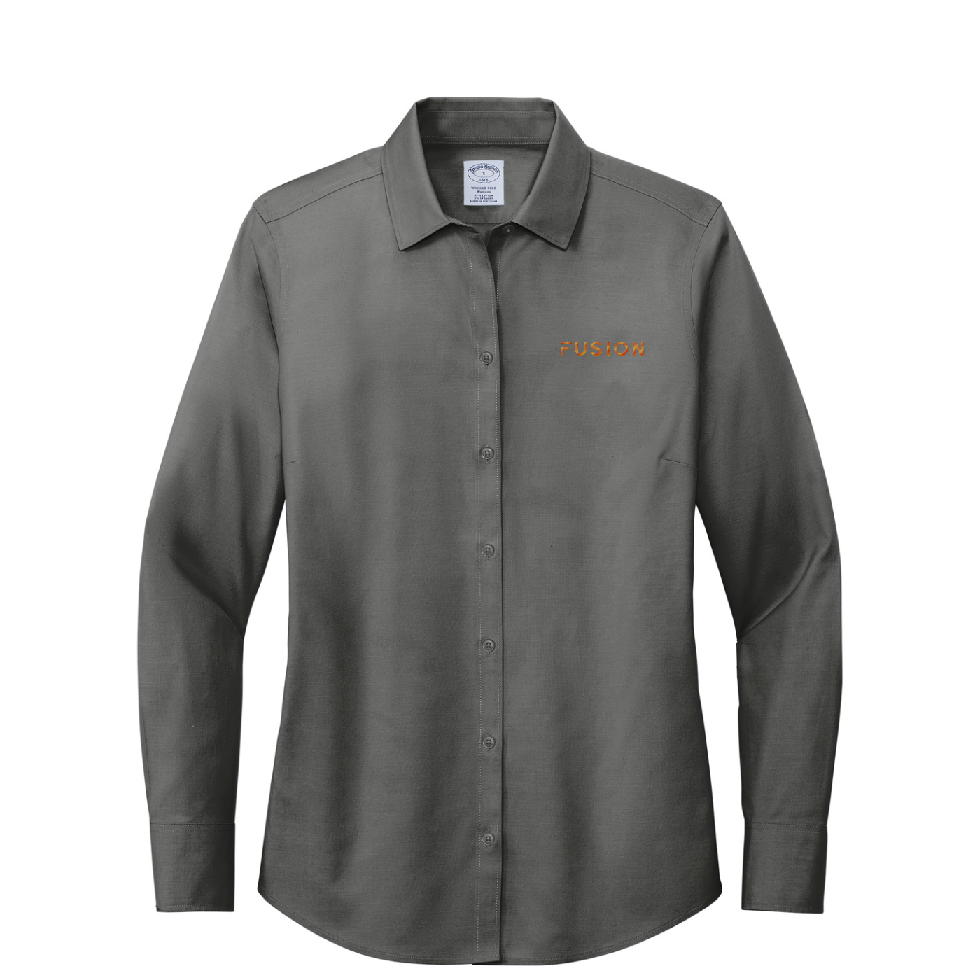 Brooks Brothers Women's Wrinkle-Free Stretch Pinpoint Shirt — Deep Black