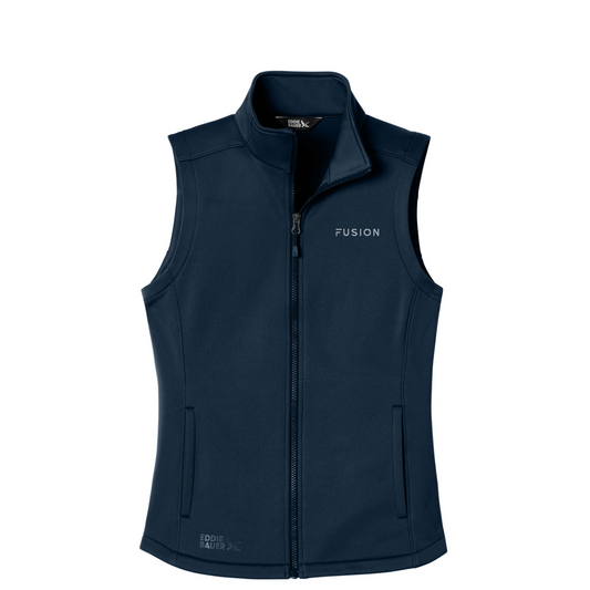 Eddie Bauer Women's Smooth Mid Layer Fleece Vest — River Blue Navy