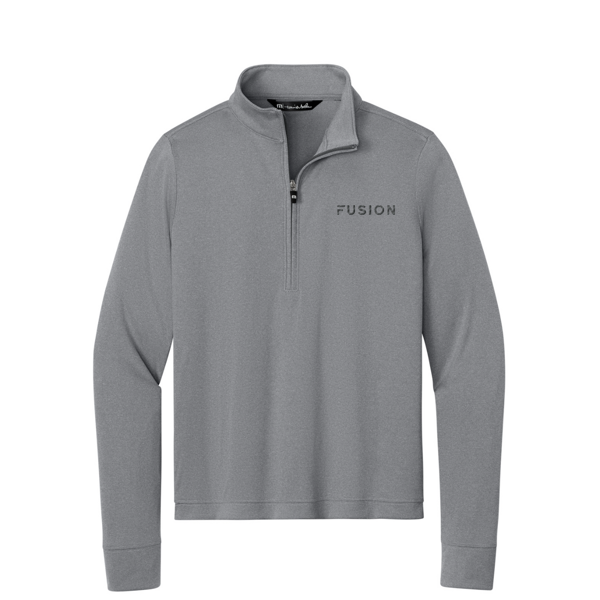 TravisMathew Women's Coto 1/2-Zip — Quiet Shade Grey Heather